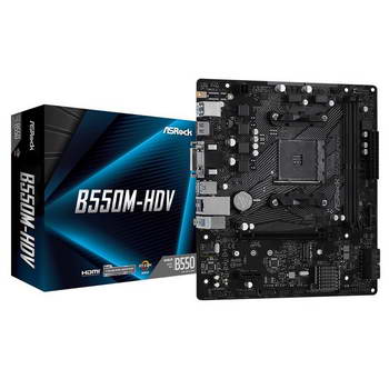 B550M HDV ASROCK, AMD AM4, 1*NVME G4, 2DDR4, USB 3.2