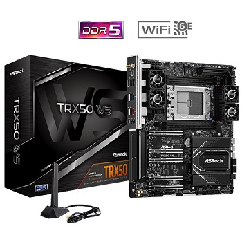 ASROCK TRX50 WS STR5 4DDR5 3PCIE5.0 X16 USB3.2 2X2 EATX