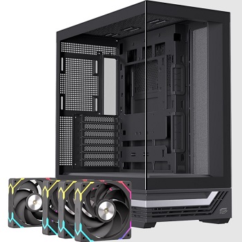 CAIXA ATX EINAREX PRISMA S800 VIDRO FULLVIEW 4XFAN ARGB PT