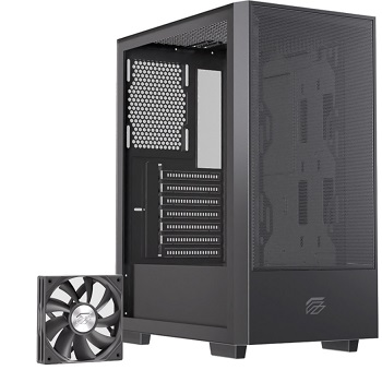 CAIXA ATX EINAREX PULSE P100 CORE MESH 1X FAN PRETA