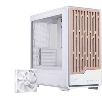 CAIXA MATX EINAREX PULSE PM400 CORE WOOD MESH 1X FAN BRANCA