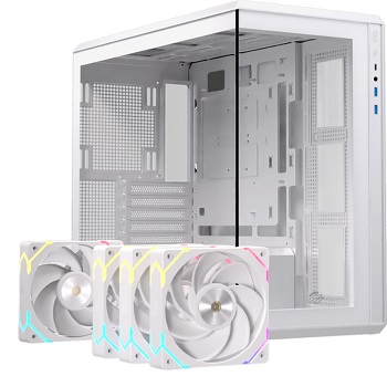 CAIXA MATX EINAREX ZENITH ZM800 VIDRO 4X FAN ARGB BRANCA