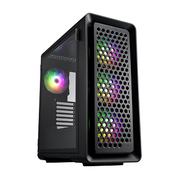 CAIXA ATX FSP CUT593P PRETA 4X FAN 140MM CABLE MANAGEMENT