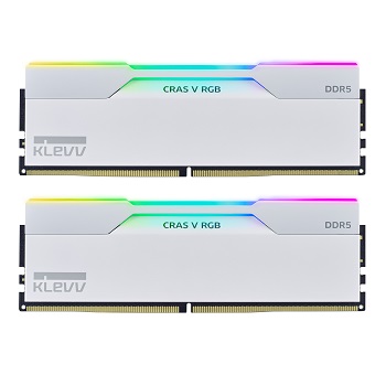 32GB DDR5 6000 MEM RAM (2X16GB) CL30 KLEVV CRAS V WHITE RGB