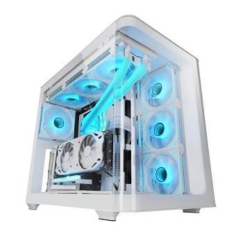CAIXA MARS GAMING MC-FUSION GLASS BRANCA