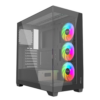CAIXA ATX SLAYER RX33 CRYSTAL VIDRO FULL VIEW