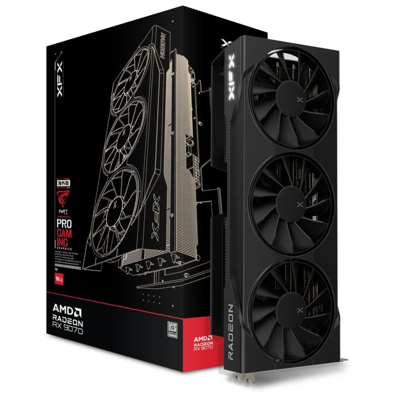 Placa Gráfica XFX SWIFT AMD Radeon RX 9070 OC Triple Fan 16GB GDDR6 FSR 4