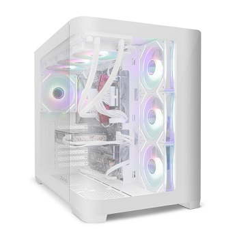 CAIXA ATX ZOLYD KRYTERA WHITE ROUNDED GLASS BRANCA