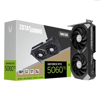 PLACA GRAFICA ZOTAC RTX 5060TI 16GB TWIN EDGE GDDR7